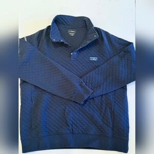 L.L. Bean Men's Quilted Blue Shirt Jacket
